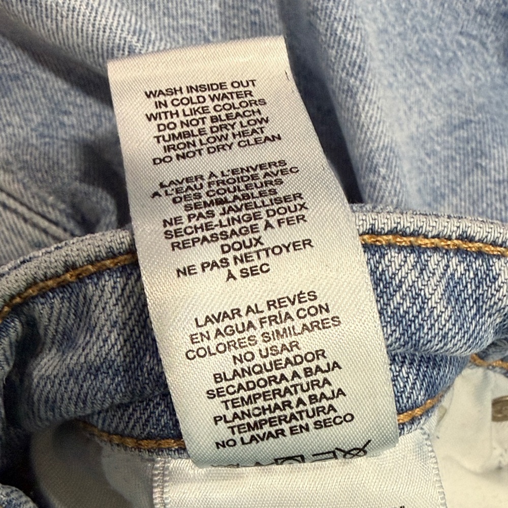 Good American Good Ease Mid-Rise Relaxed Wide Leg Jeans - Size 14/32 - Picture 13 of 13